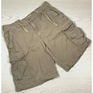 Vintage Y2K Mossimo Cargo Shorts Men 34 Gray Faded Military Canvas Hiking Grunge